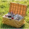 Vintiquewise Small Woodchip Picnic Basket with Cover and Folding Handles QI003505.S - alternate 6